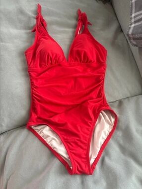 Red One-Piece Swimsuit